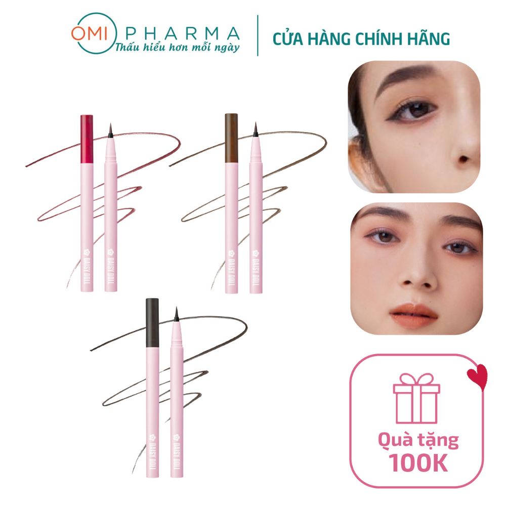 Bút Kẻ Mắt Dạng Lỏng Chống Nước Không Trôi Daisy Doll Eyeliner Nhật Bản 0.5g