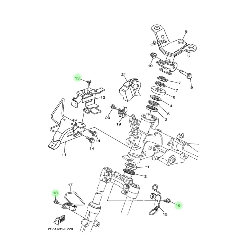 ỐC 6L DÀI 12 GẮN CÁC CHI TIẾT CHO SPARK135 Fi/ EXCITER135 2005-2010 EXCITER135LC 135 V1/ X1R YAMAHA MỚI & @CHÍNH HÃNG