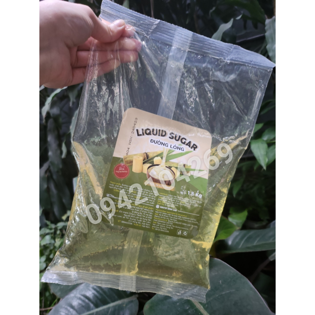 Đường Mía Lỏng KRUBO Bịch 1,8kg DÔI RẺ TIỆN LỢI THƠM NGON - nguyên liệu pha chế