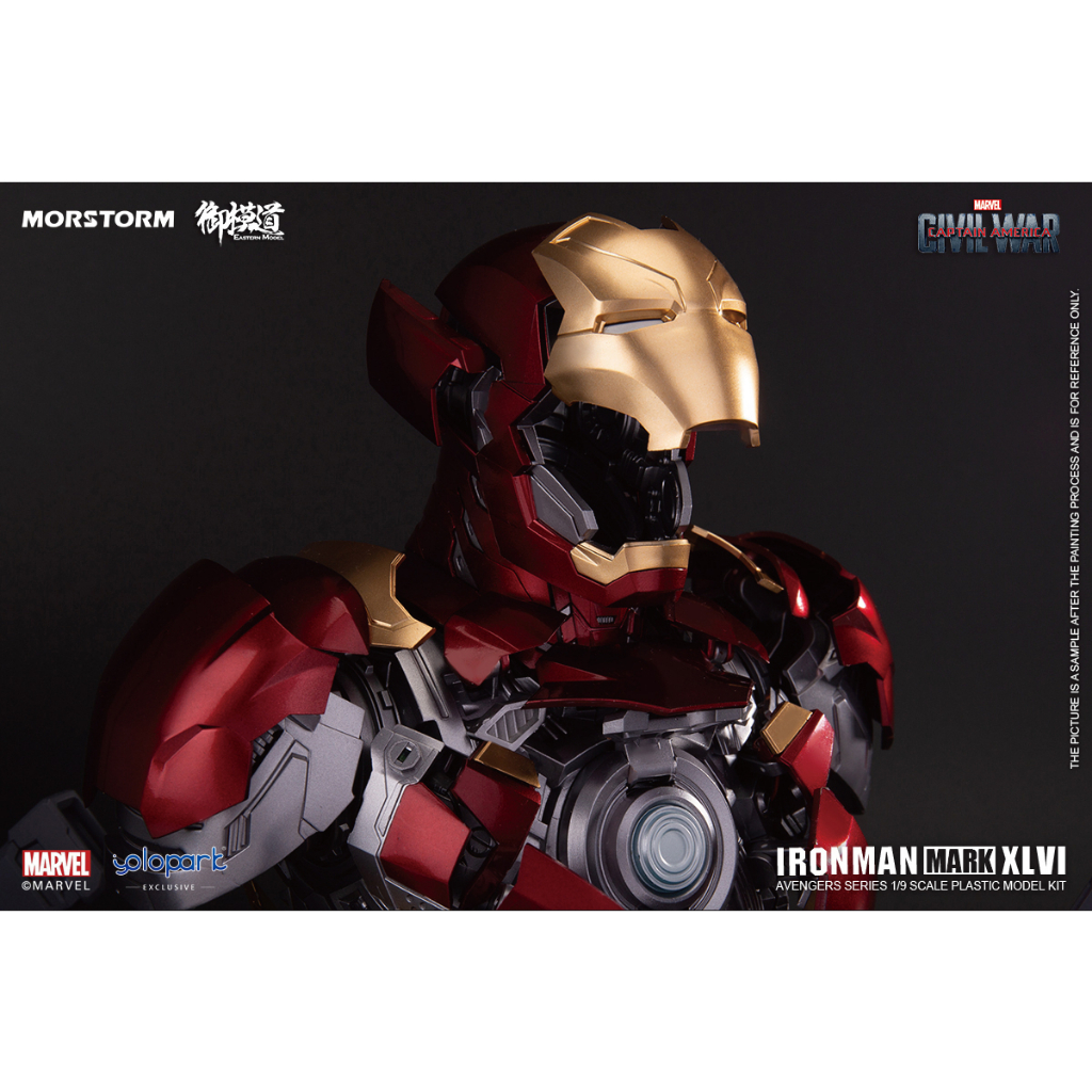 Mô hình bán thân IRON MAN Mark XLVI Bust Plastic Model Kit MK46 Yolopark Morstorm Emodel