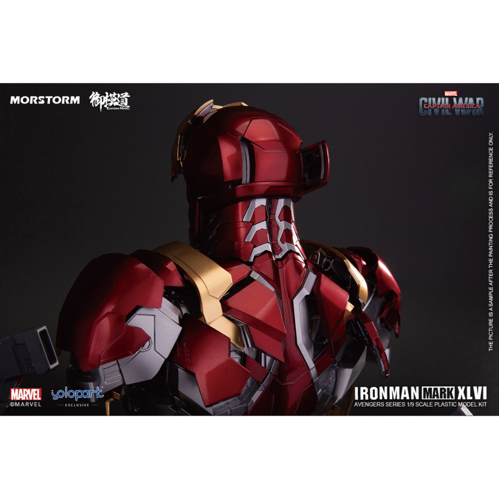 Mô hình bán thân IRON MAN Mark XLVI Bust Plastic Model Kit MK46 Yolopark Morstorm Emodel