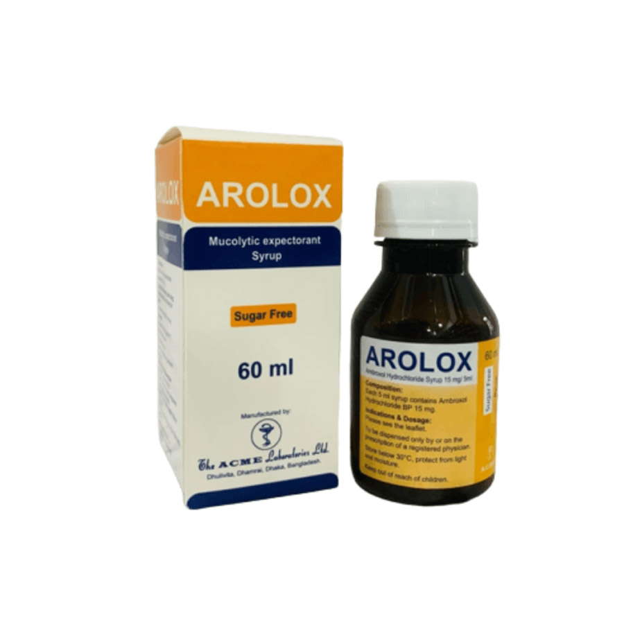 Long đờm, tiêu đờm, loãng đờm Arolox - chai siro 60ml