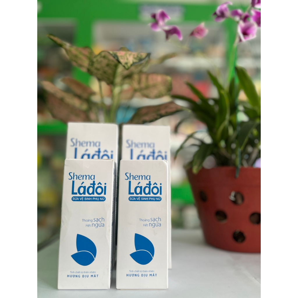 Sữa vệ sinh phụ nữ SHEMA Lá Đôi làm sạch tác nhân gây ngứa, mùi và viêm nhiễm phụ khoa 100ml -200ml - NT Bình An