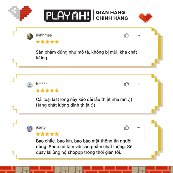 Bao Cao Su PlayAh Last Long Siêu Mỏng Kéo Dài Thời Gian Hộp 3/10 size 52mm