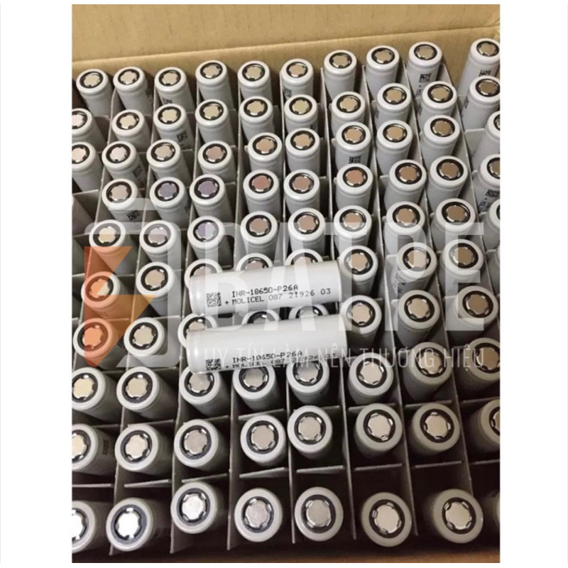 Pin xả cao MOLICEL mới 100% INR18650 P26A 35A 2600mAh xả liên tục 35A