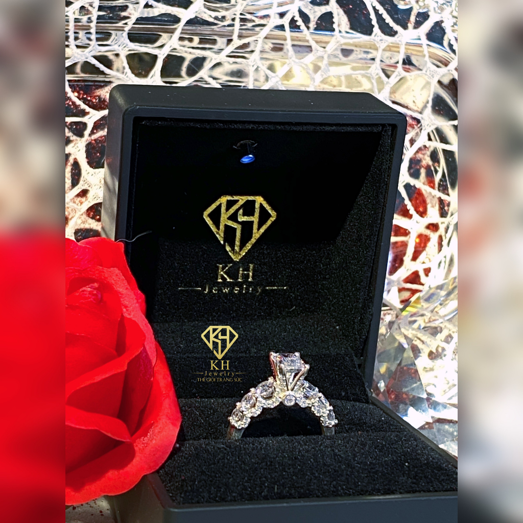 Nhẫn Nữ Xi Kim KHJRW118 - Hột Chủ 5x7mm