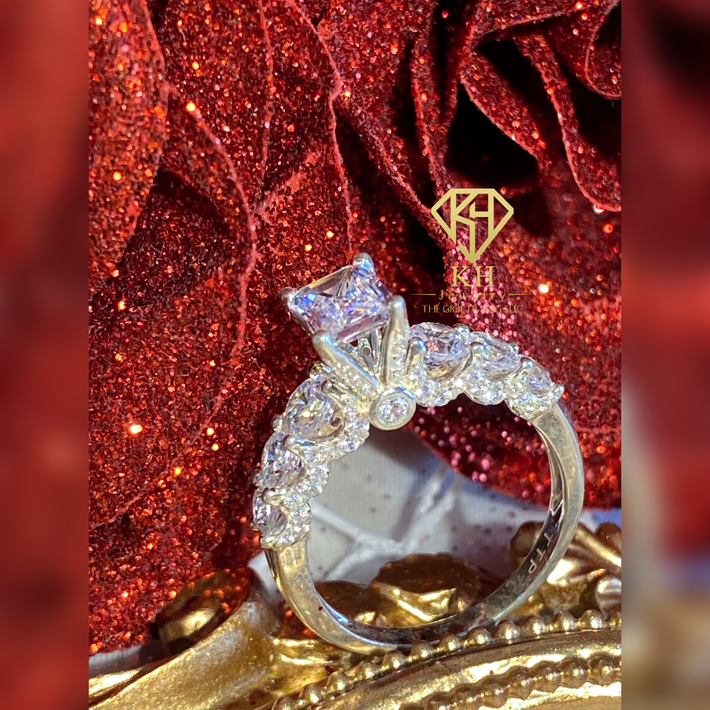 Nhẫn Nữ Xi Kim KHJRW118 - Hột Chủ 5x7mm