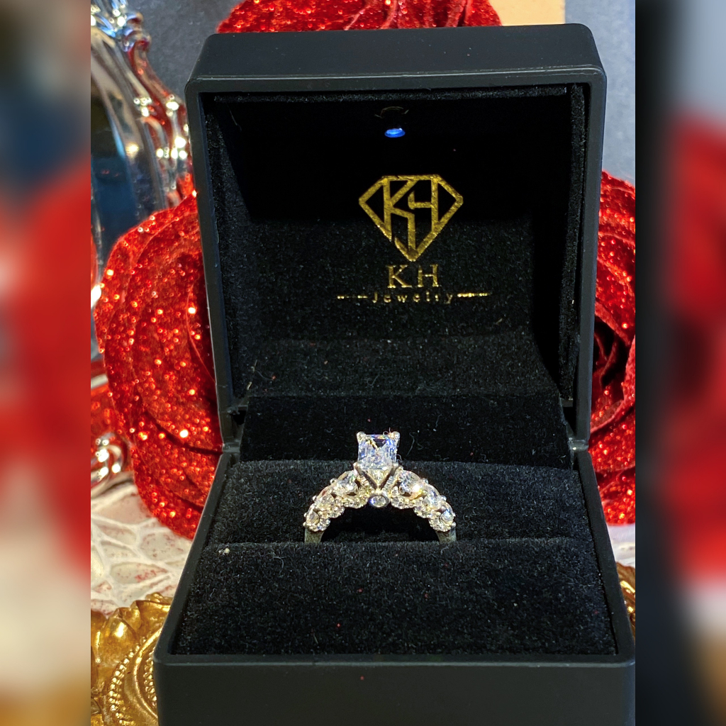 Nhẫn Nữ Xi Kim KHJRW118 - Hột Chủ 5x7mm