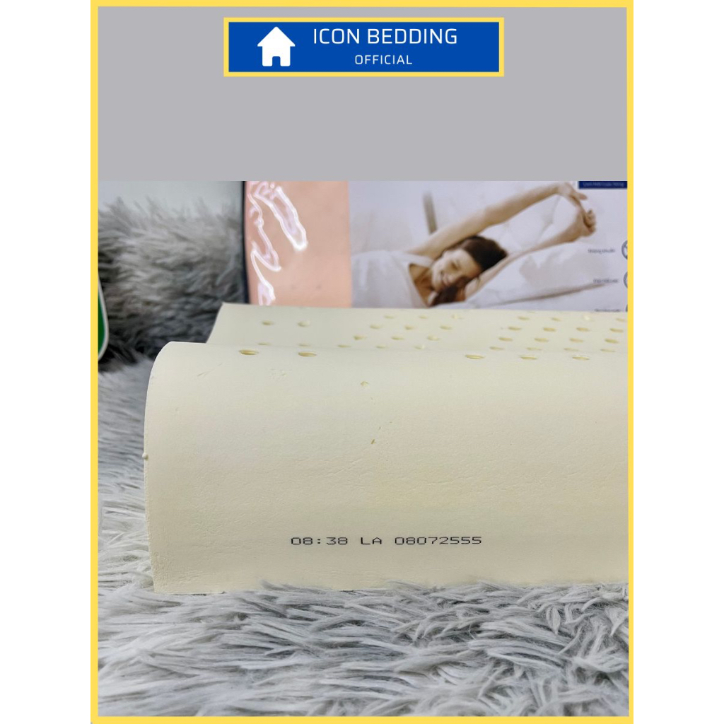 Gối Contour Liên Á, Cao Su Thiên Nhiên 100%, Kháng Khuẩn - Hàng Chính Hãng