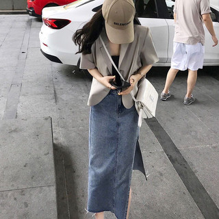 [Order - 1059] Áo Blazer Cộc Tay Dáng Ngắn