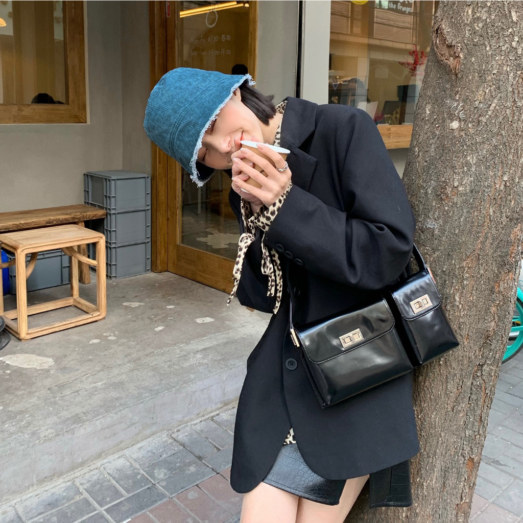 Mũ bucket Jean demin chất bò tua rua nón tai bèo phong cách thời trang Hàn Quốc đẹp - M41