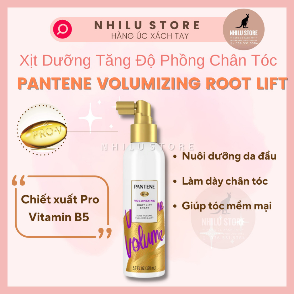 Xịt Dưỡng Tăng Độ Phồng Chân Tóc Và Da Đầu Pantene Volumizing Root Lift Sray