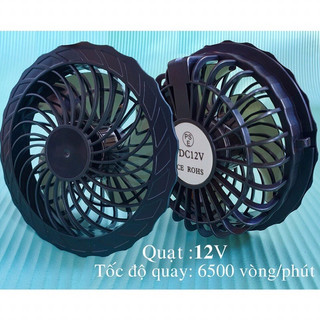 ( Quạt 12v & 7,4v Siêu Mạnh) Quạt Rời Gắn Áo Điều Hoà 12V & 7,4v Không Chổi Than Chống Nước