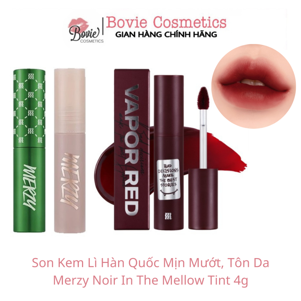 (M13 VỎ ĐỎ)Son kem lì Merzy Another me The First Velvet Tint V6 Vỏ xanh lá cây (Ver.Green) - Merzy Academia AM