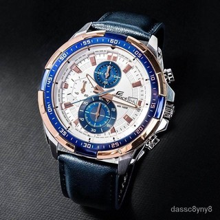 Đồng hồ dây da nam casio edifice efr-539l-7c 100m