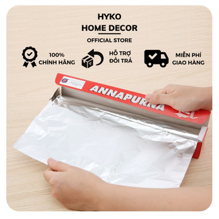 Giấy bạc nướng thực phẩm Annapurna 30cmx5m, màng nhôm bọc thực phẩm, nướng bánh