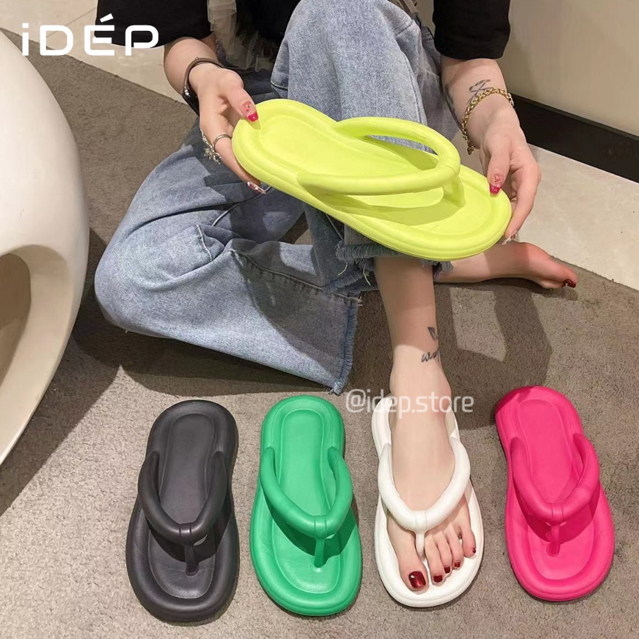 Dép kẹp nữ xỏ ngón nhiều màu 𝐢𝐃é𝐩 𝐃𝐋𝟑𝟓𝟕 chất EVA siêu nhẹ chống trơn trượt đi mưa đi biển mùa hè