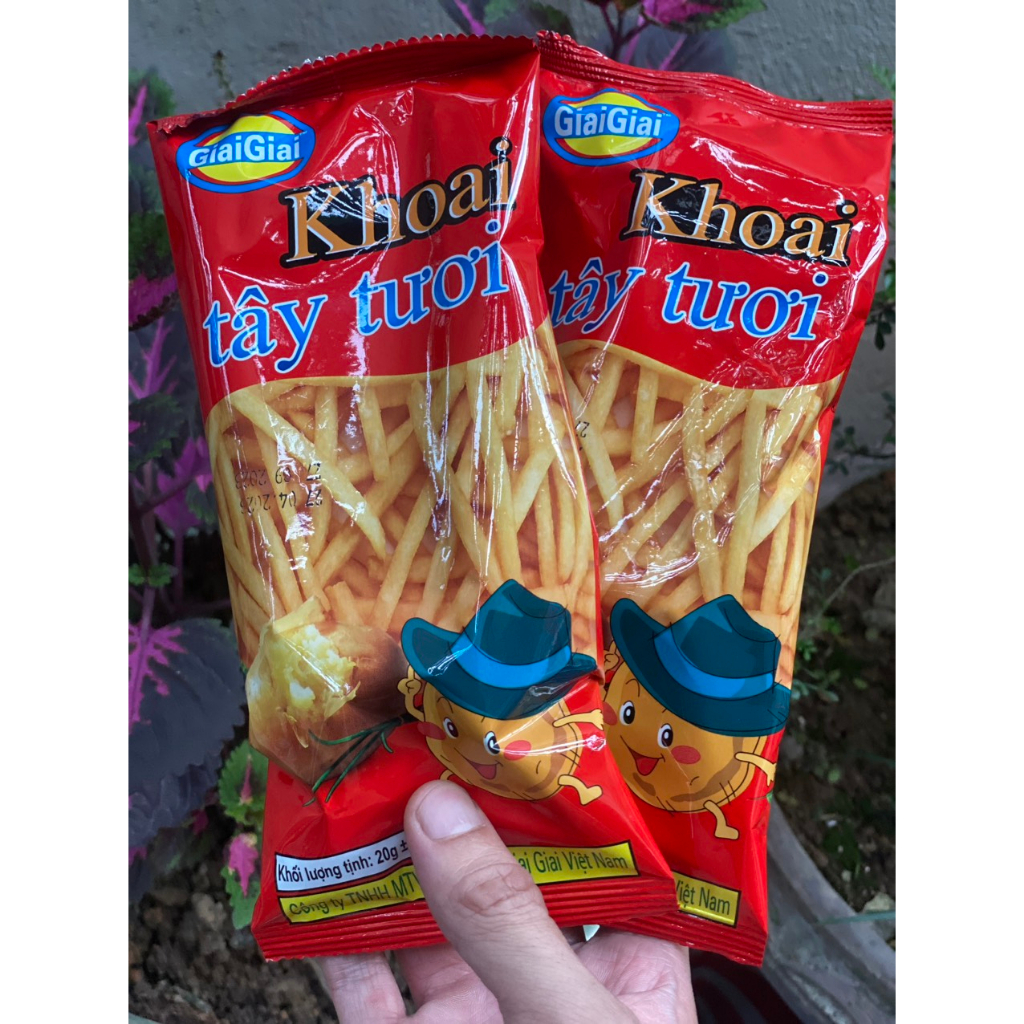 Snack khoai tây tươi Giai Giai gói 20g