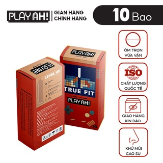 Bao Cao Su PlayAh True Fit Ôm Sát Hộp 10 size 49mm, vừa vặn, size nhỏ