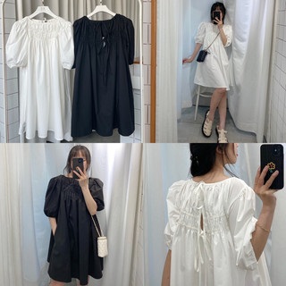 Đầm tay phồng dún ngực TK - DTK157