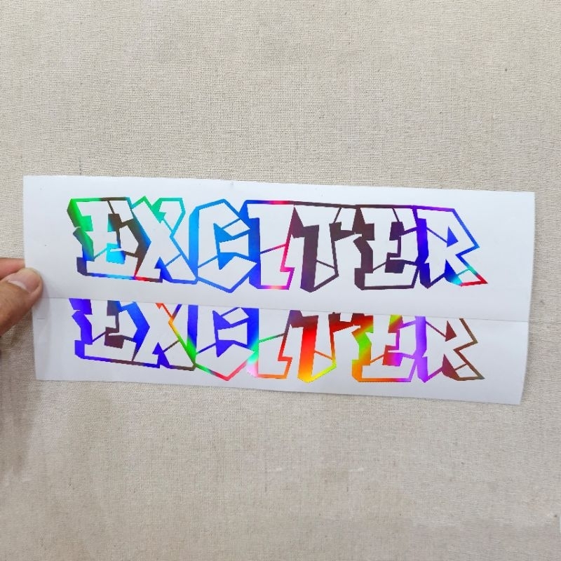 1 CẶP DECAL TEM  CHỮ EXCITER 135-150-155 TRANG TRÍ DÁN XE MÁY YAMAHA EXCITER PHONG CÁCH CỰC CHẤT