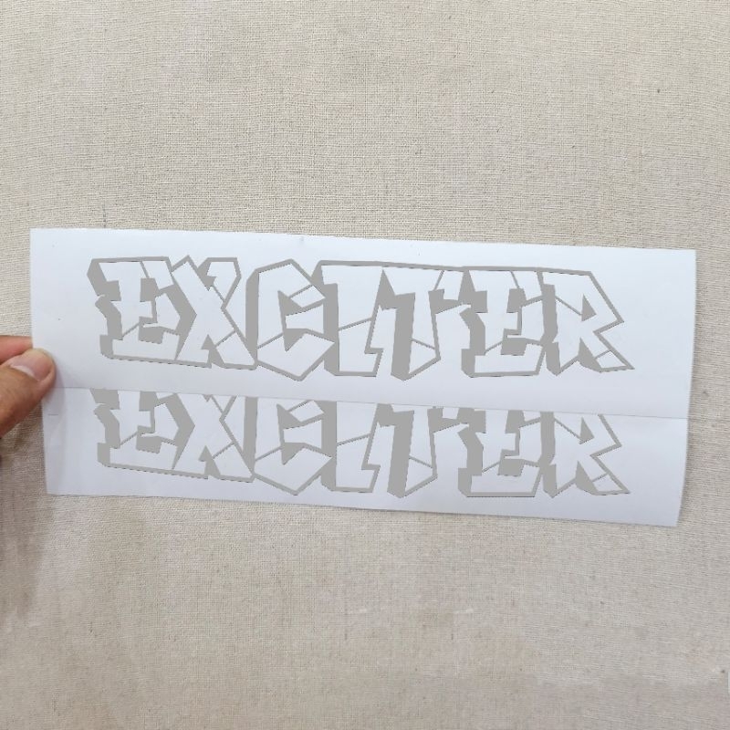 1 CẶP DECAL TEM  CHỮ EXCITER 135-150-155 TRANG TRÍ DÁN XE MÁY YAMAHA EXCITER PHONG CÁCH CỰC CHẤT