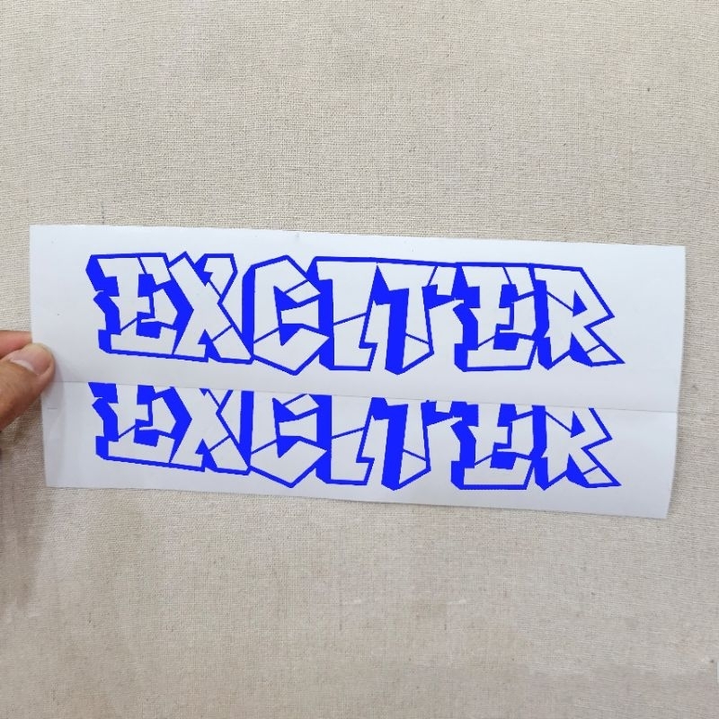 1 CẶP DECAL TEM  CHỮ EXCITER 135-150-155 TRANG TRÍ DÁN XE MÁY YAMAHA EXCITER PHONG CÁCH CỰC CHẤT