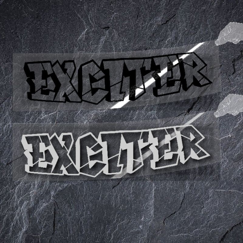 1 CẶP DECAL TEM  CHỮ EXCITER 135-150-155 TRANG TRÍ DÁN XE MÁY YAMAHA EXCITER PHONG CÁCH CỰC CHẤT