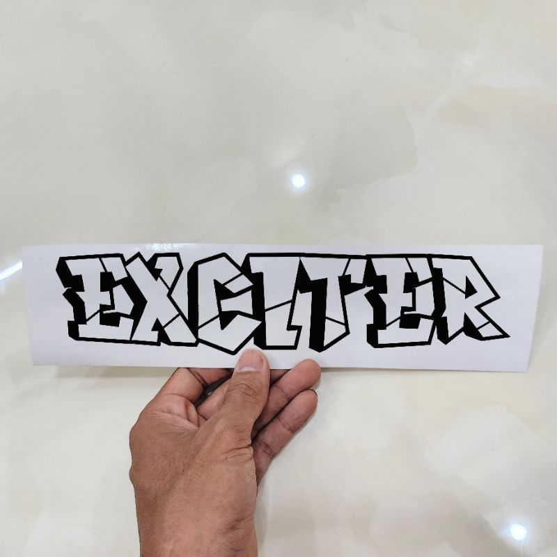 1 CẶP DECAL TEM  CHỮ EXCITER 135-150-155 TRANG TRÍ DÁN XE MÁY YAMAHA EXCITER PHONG CÁCH CỰC CHẤT