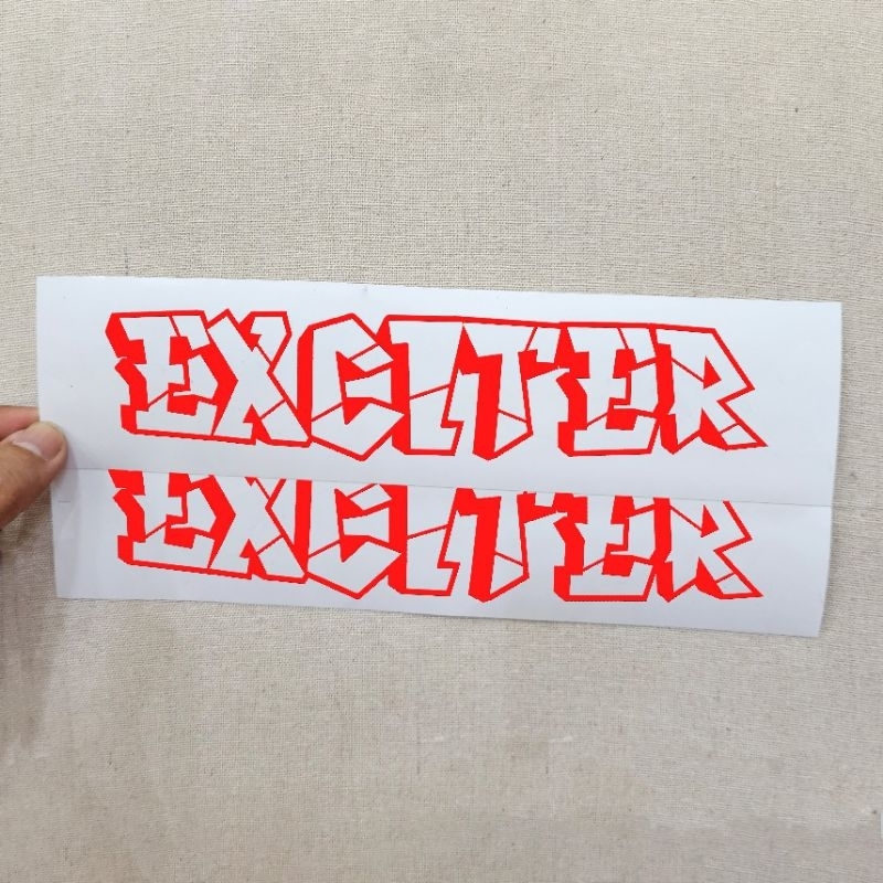 1 CẶP DECAL TEM  CHỮ EXCITER 135-150-155 TRANG TRÍ DÁN XE MÁY YAMAHA EXCITER PHONG CÁCH CỰC CHẤT
