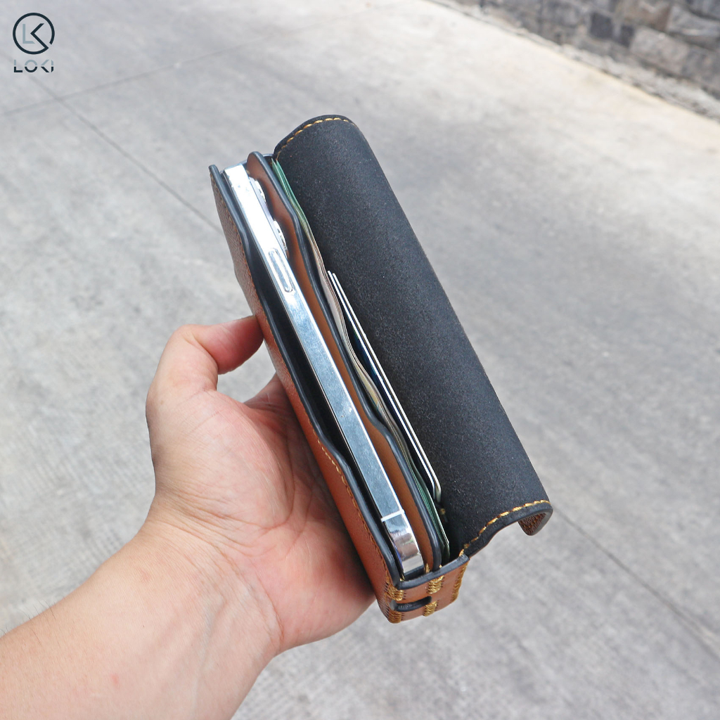 Bao da Iphone kèm ngăn tiền