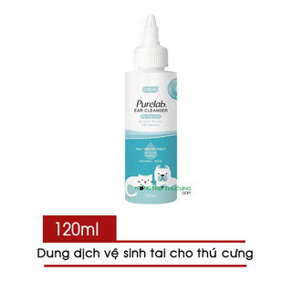 Dung dịch vệ sinh tai/ mắt cho chó mèo cature purelab 120ml