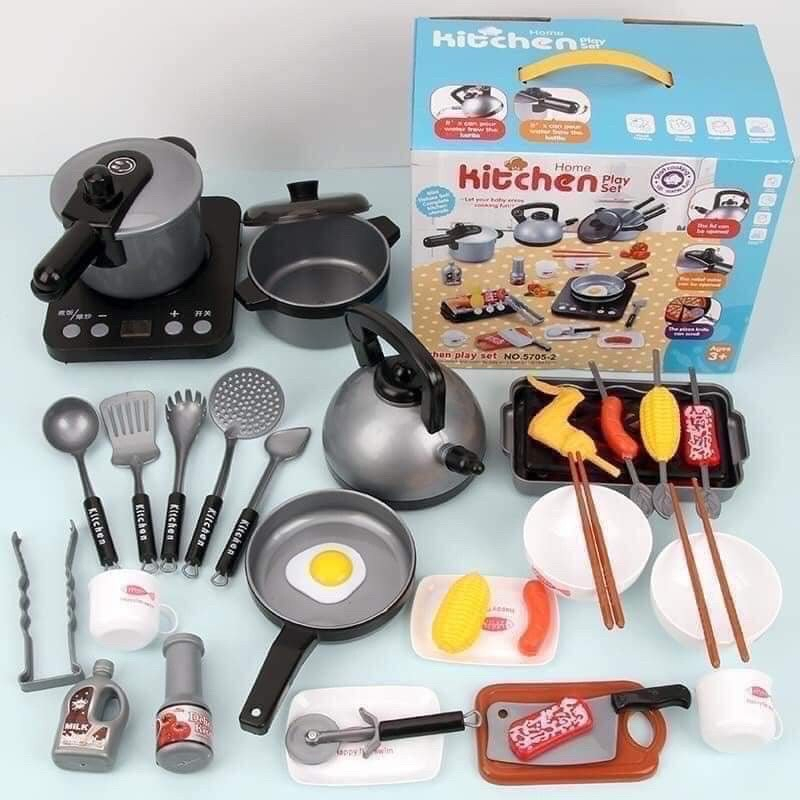 Bộ đồ chơi nấu ăn nhà bếp 36 chi tiết, nhựa an toàn bền đẹp cho bé thoải mái vừa chơi vừa học - Baby chill