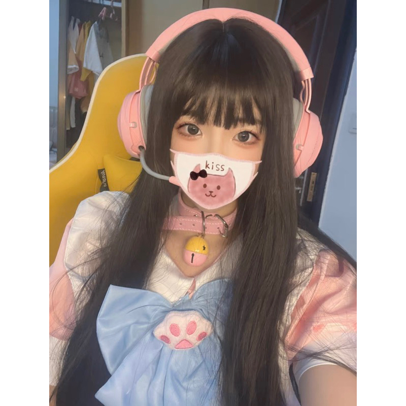 (TẶNG KÈM VỚ)Maid ngắn cosplay mèo hồng đáng yêu bộ 5 món - Váy Maid Hồng Loli Gắn Tay Mèo(Có Clip, Ảnh Thật) Fx Anime