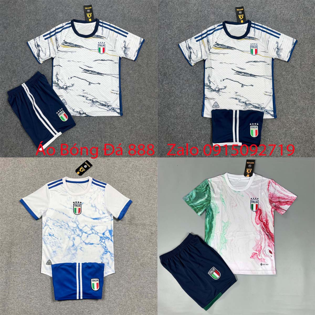 Bộ Quần Áo Bóng Đá Trẻ Em Đội Tuyển Italia - Vải Mè Cao Cấp
