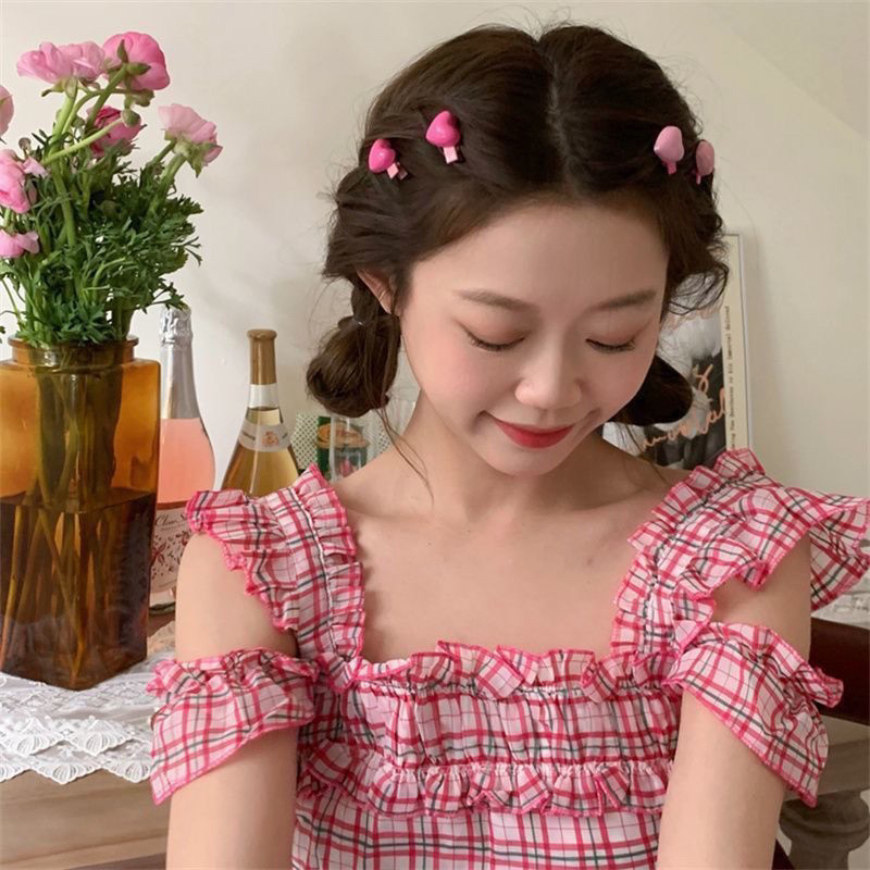 Kẹp tóc và dây thun hoạt hình ngẫu nhiên siêu đáng yêu cho các bạn tuổi teen