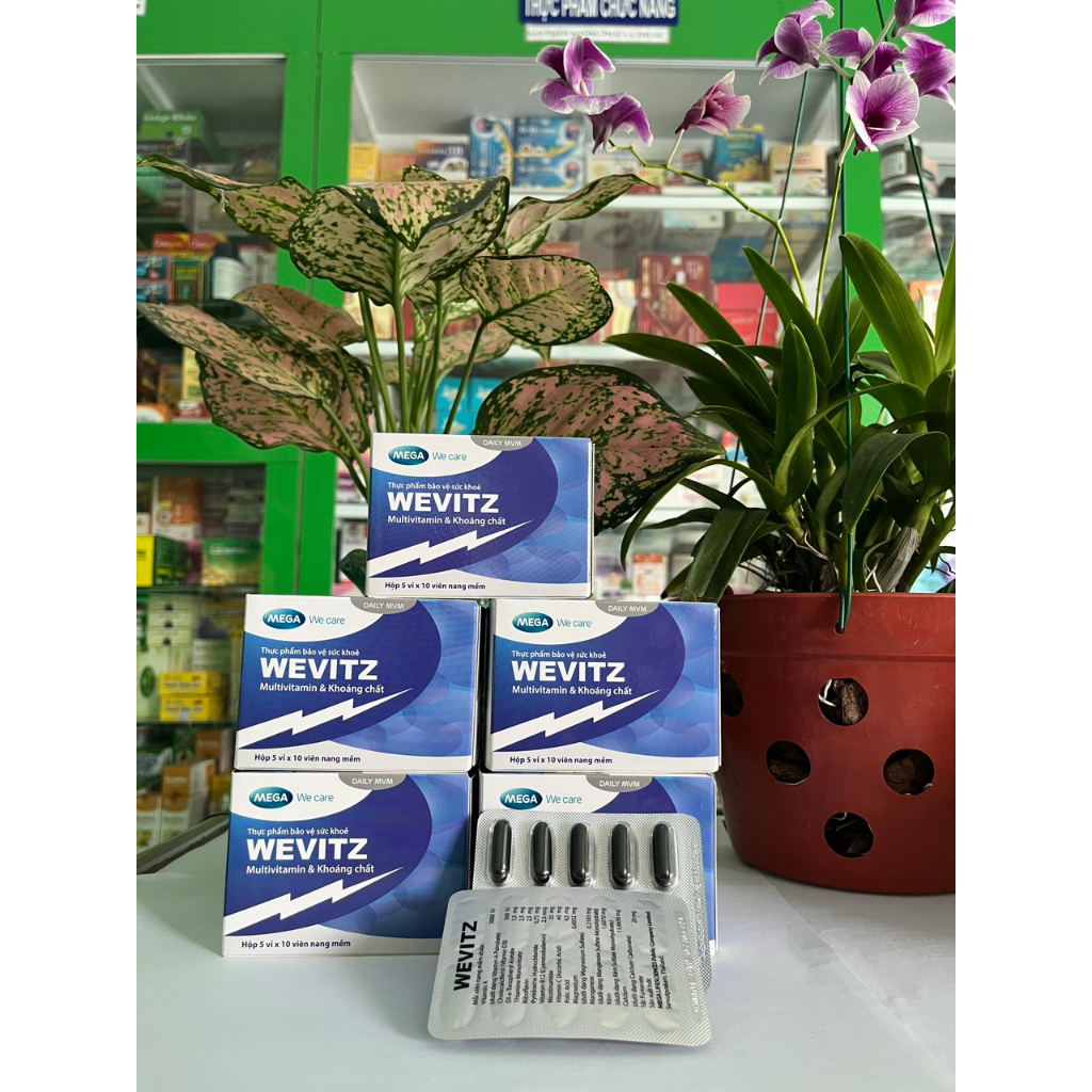 Viên Uống WEVITZ Bổ Sung Vitamin Khoáng Chất Giúp Tăng Cường và Phục Hồi Sức Khỏe (Hộp 50 viên) - NT Bình An
