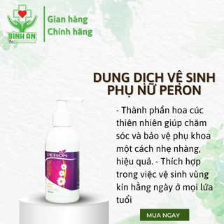Dung dịch vệ sinh phụ nữ peron, dung dịch vệ sinh phụ nữ thổ nhĩ kỳ chai 150ml - nt bình an