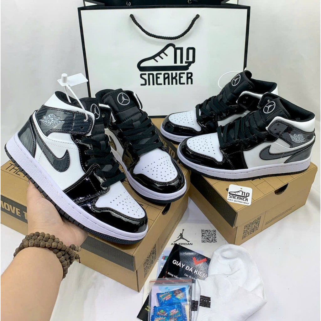 Giày Thể Thao Nam Nữ Quỳnh Như JD Cao " All - Star Black "