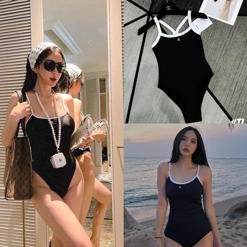 BIKINI 1 MẢNH ĐEN TRẮNG HOT 2022 THUN GÂN LOẠI 1