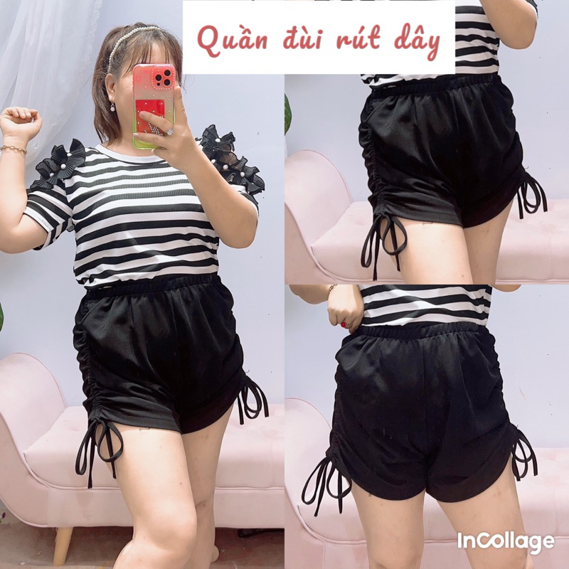 Quần Đùi Rút dây hai bên Bigsize 67kg đến 95kg