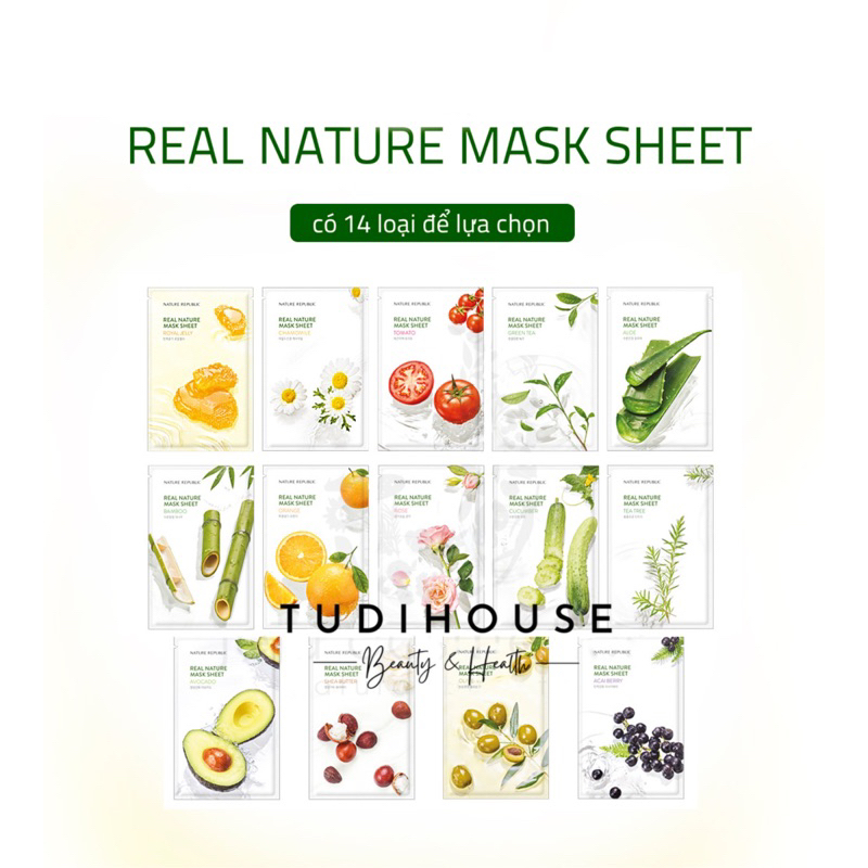 Mặt Nạ Nature Republic Real Nature Mask Sheet 23ml