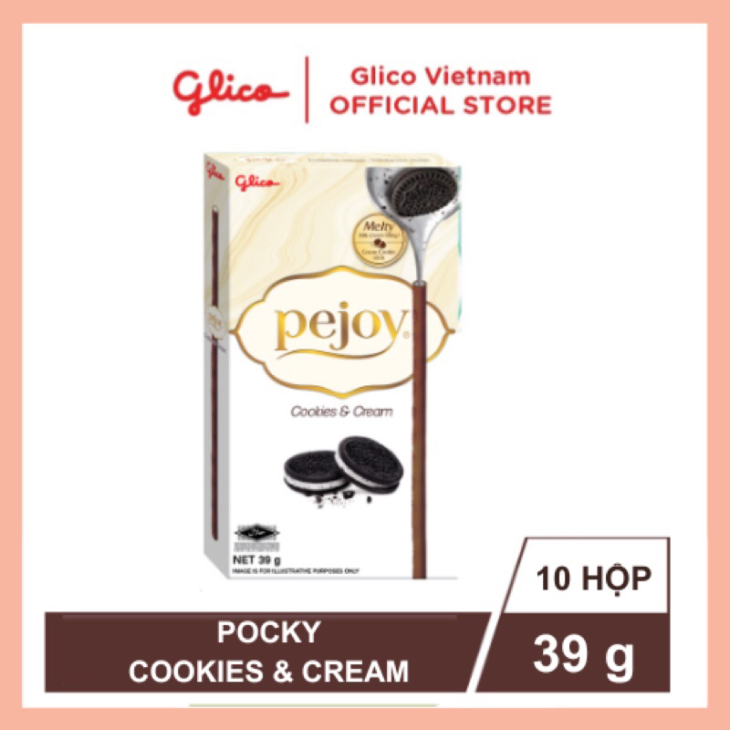 Combo 10 hộp bánh Glico ngon nhân kem cookie