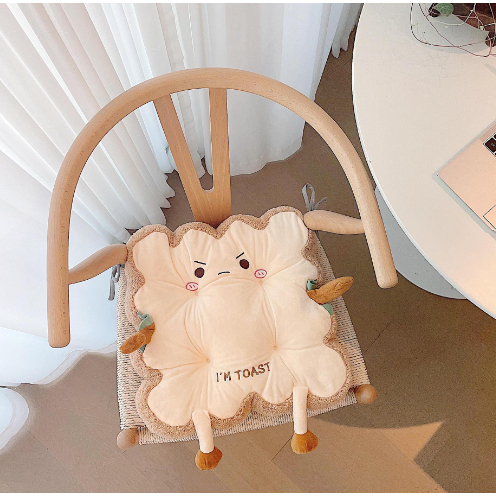 Gối tựa lưng văn phòng gối trang trí siêu êm đế dày 5cm kèm dây cột chắc chắn