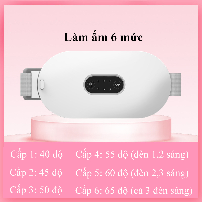 Đai chườm nóng giảm đau bụng kinh chườm bụng kinh massage bụng