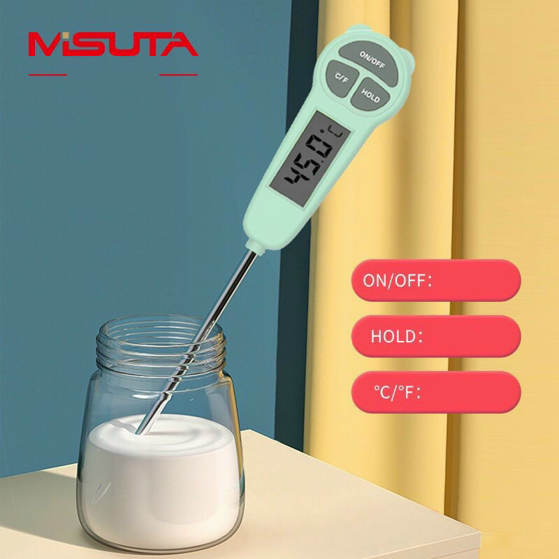 nhiệt kế đo nước pha sữa misuta tròn và dẹt