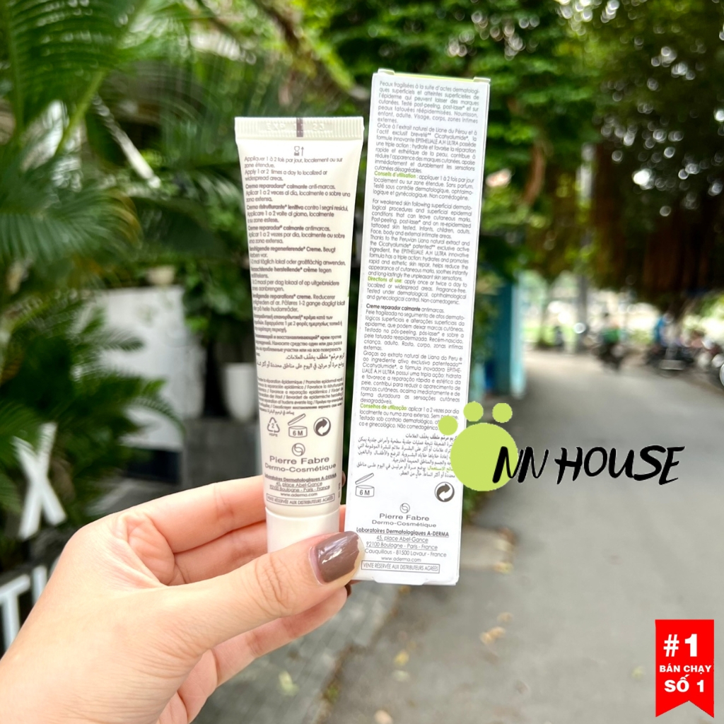 Kem dưỡng Aderma Ultra Epitheliale liền sẹo, mờ thâm sẹo, cream dưỡng ẩm phục hồi da,tái tạo da skincare acid hyaluronic