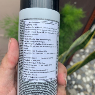 GEL TẠO KIỂU TÓC UỐN SELECTIVE DESIGN CURL Ý 250ml