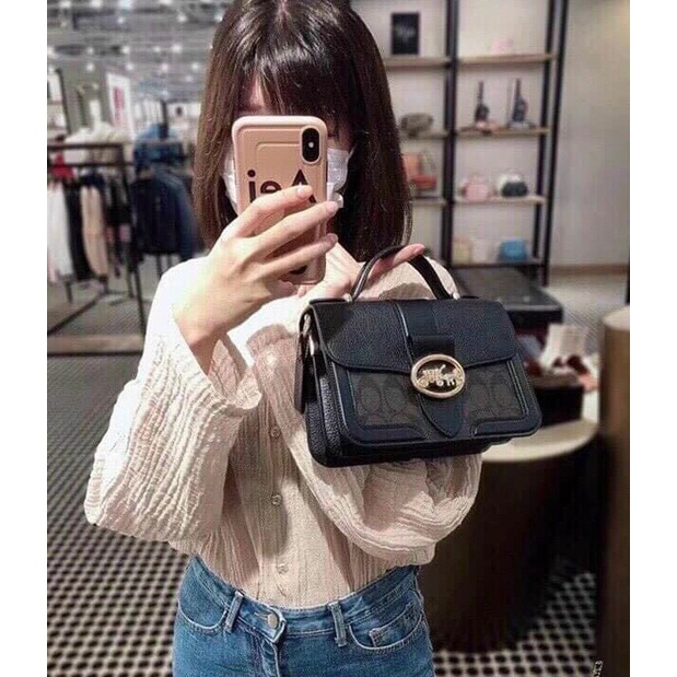 TÚI XÁCH COACH Small Georgie Top Handle C6504