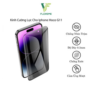  Kính Cường Lực Iphone Hoco G11 Chống Nhìn Trộm Hạn Chế Bàm Vân Tay Trầy Xước Va Đập Cảm Ứng Mượt Mà. 